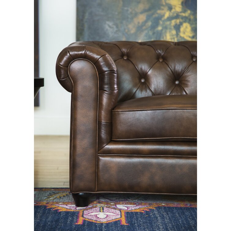 Owen best sale leather armchair